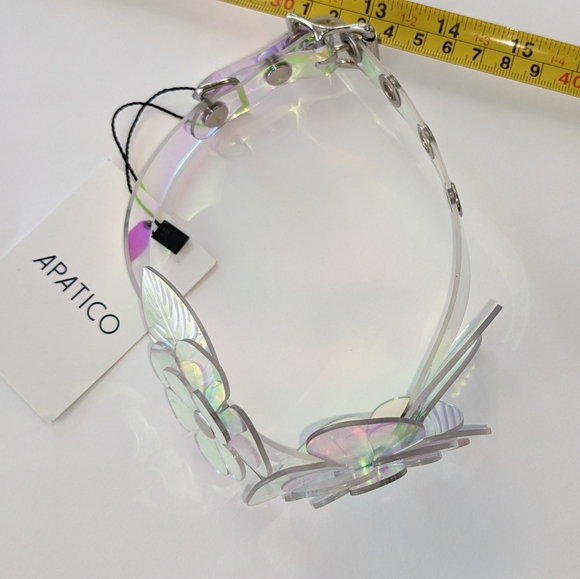 NWT IRIDESCENT FLOWER CHOKER - Picture 14 of 14